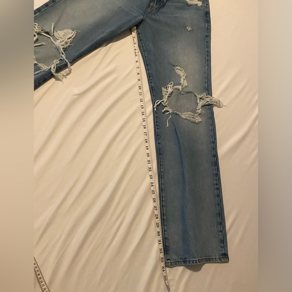 Frame Denim Distressed Blue Jeans - Picture 12 of 14